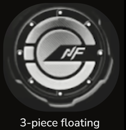 3-Piece Floating Center Caps